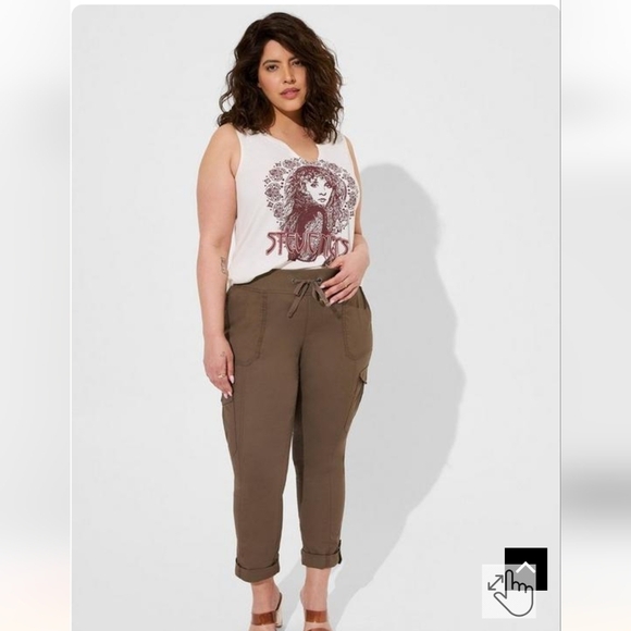 Stevie Nicks Classic Fit Cotton Notch Tank plus size 5x - Picture 6 of 9